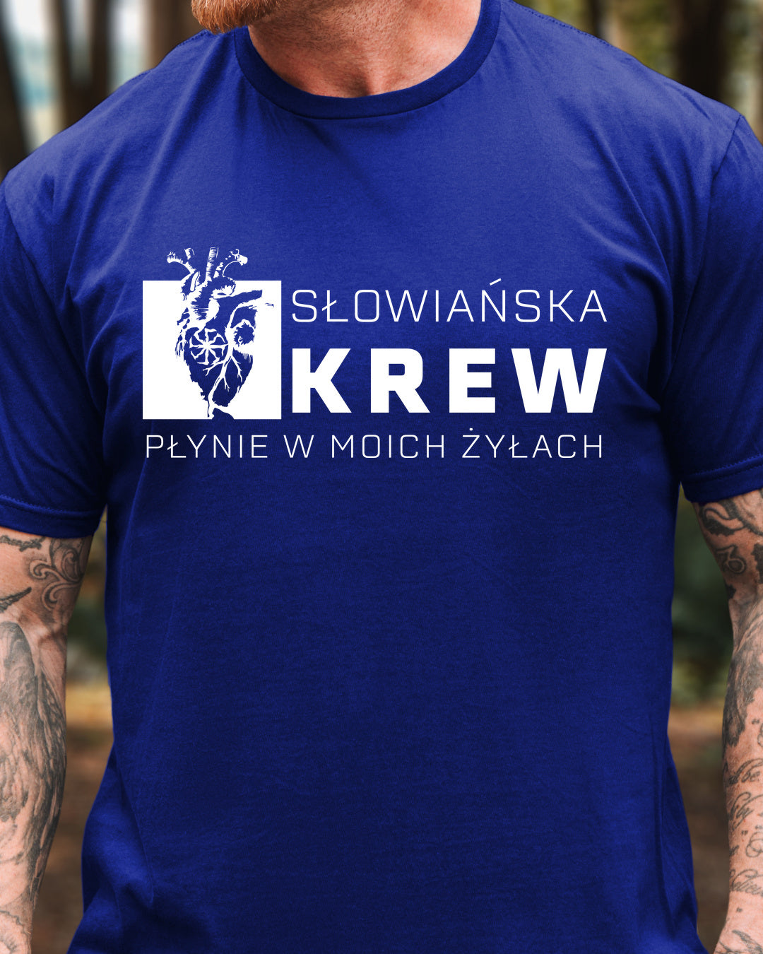 Słowiańska Krew Płynie w Moich Żyłach — Granatowy (Standard)