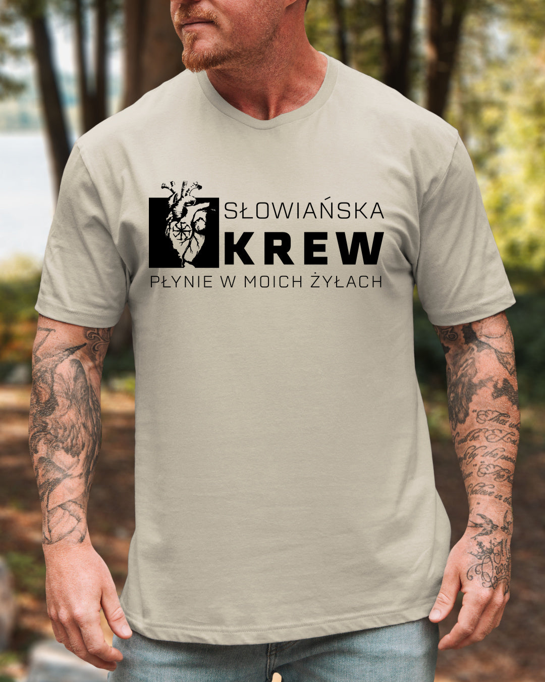 Słowiańska Krew Płynie w Moich Żyłach — Piaskowy (Standard)