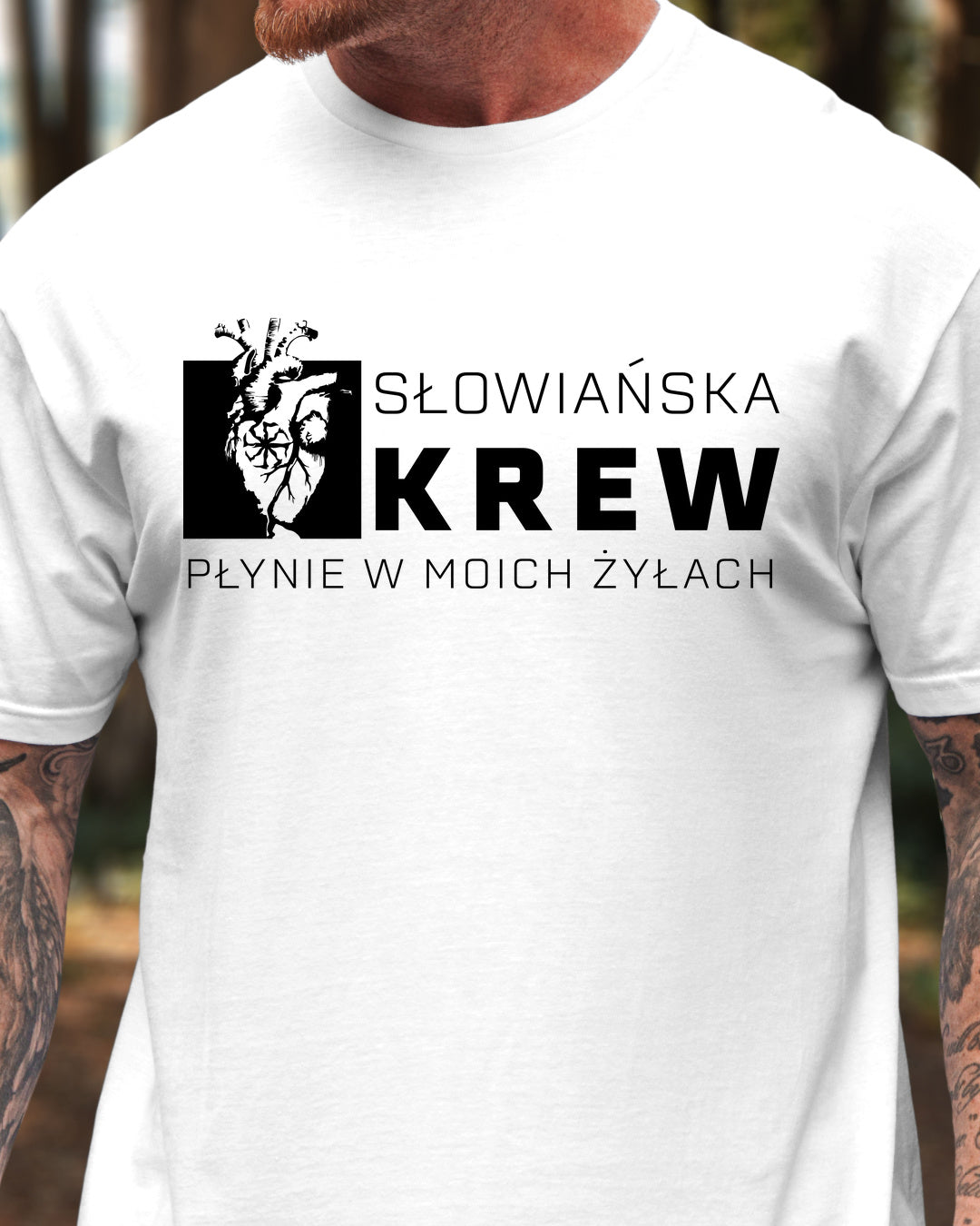 Słowiańska Krew Płynie w Moich Żyłach — Biały (Standard)