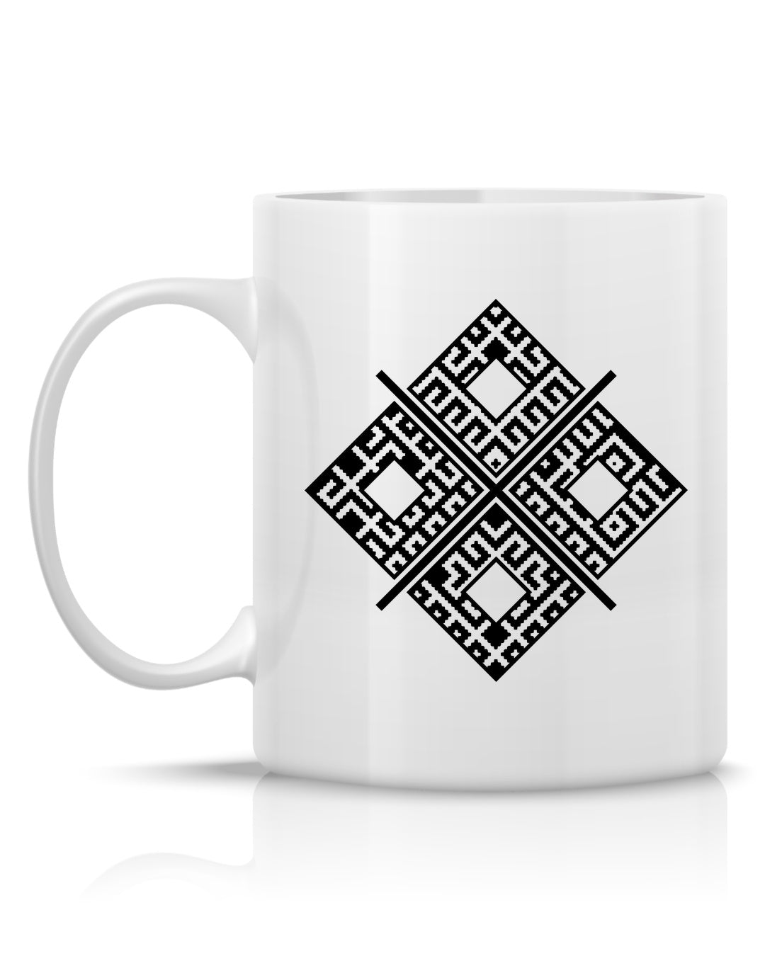 Mokosz Symbol Ornament II — Biały