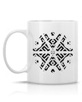Perun Symbol Ornament II — Biały