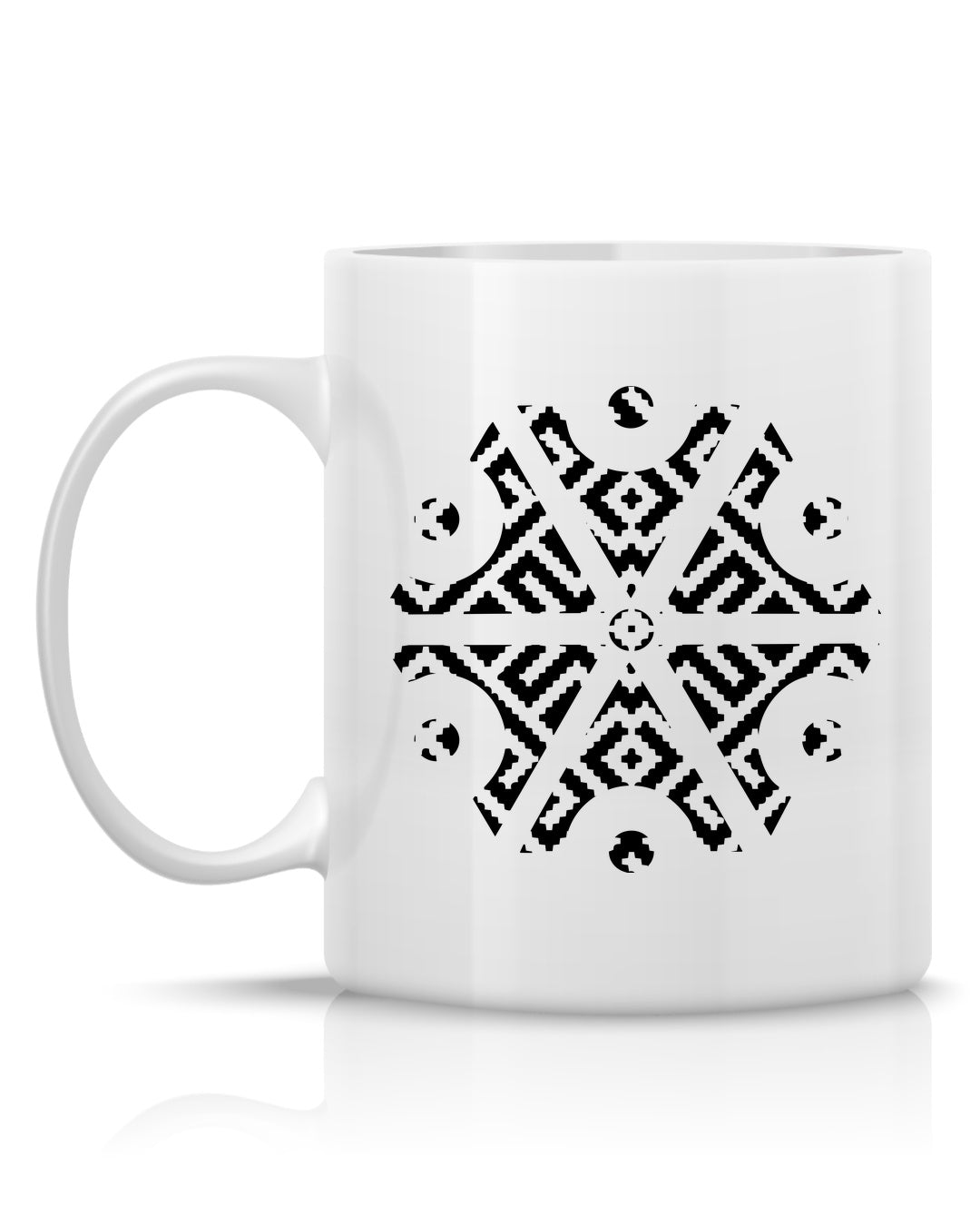 Perun Symbol Ornament II — Biały