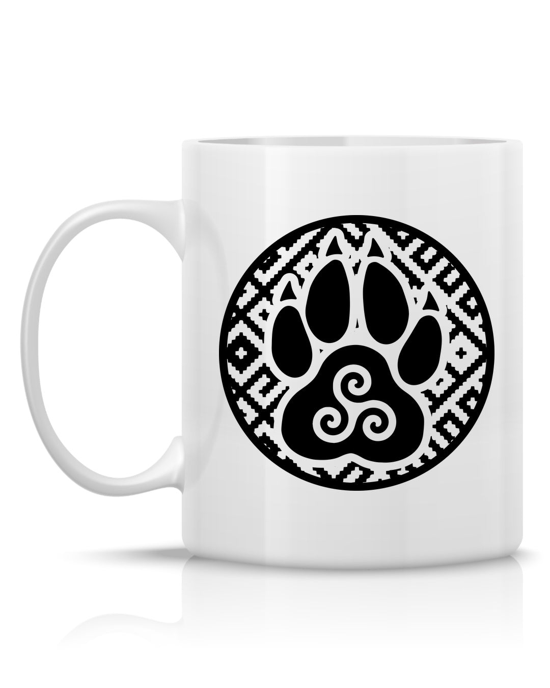 Triskelion Łapa — Biały