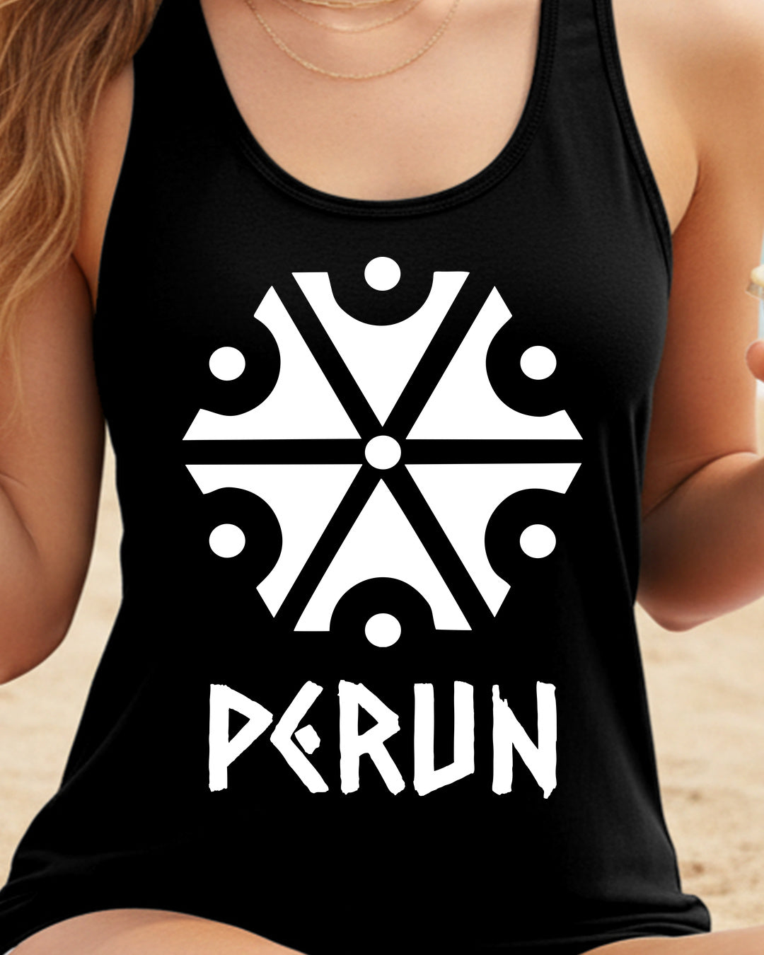 Perun Symbol — Czarny