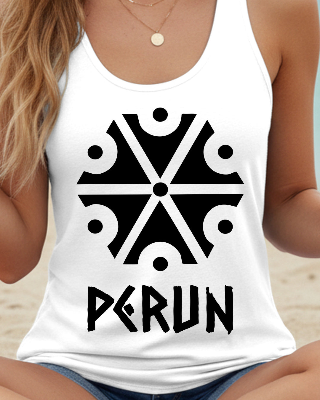 Perun Symbol — Biały