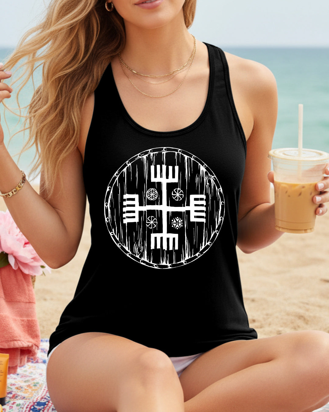 Ręce Boga Tarcza — Czarny