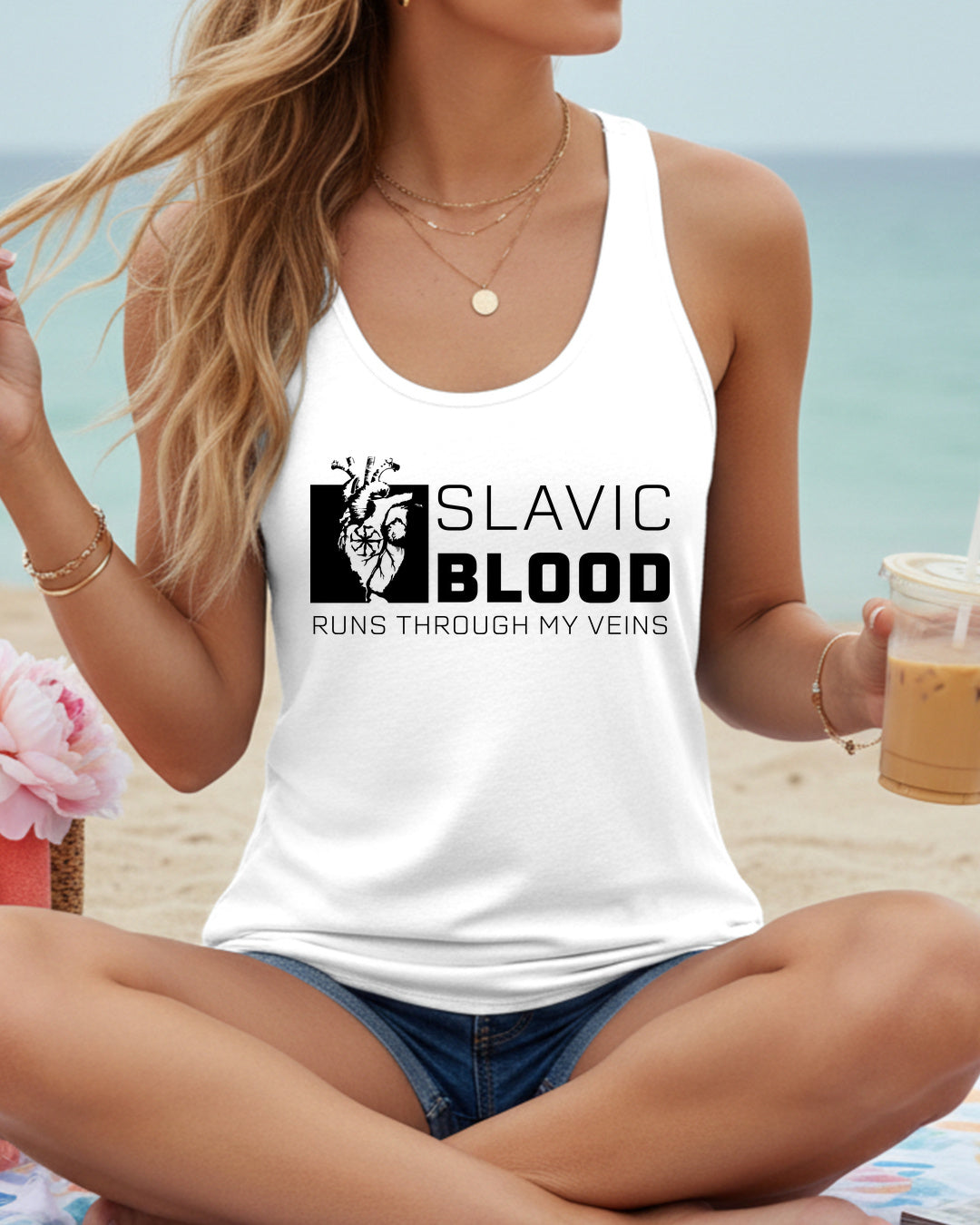 Slavic Blood Runs Through My Veins — Biały