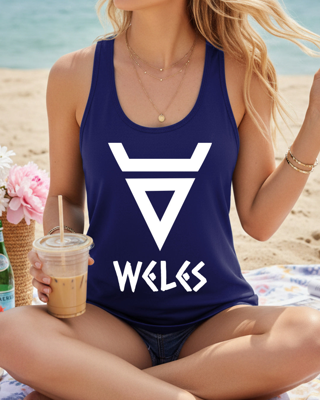 Weles Symbol — Granatowy