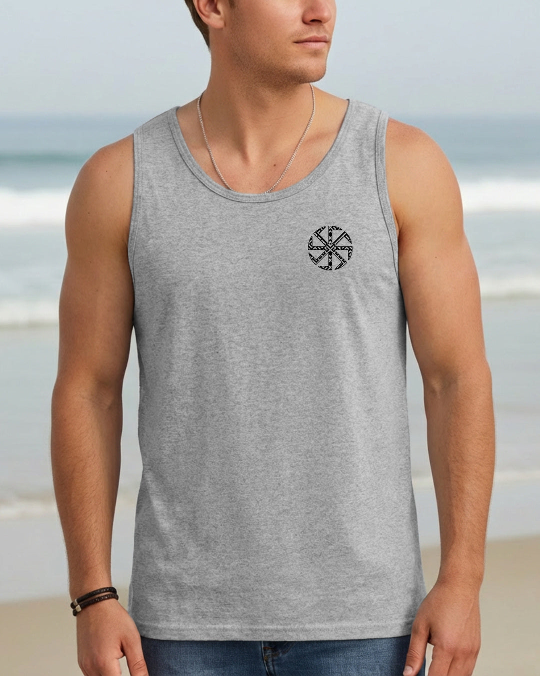 Kołowrót Ornament II — Szary