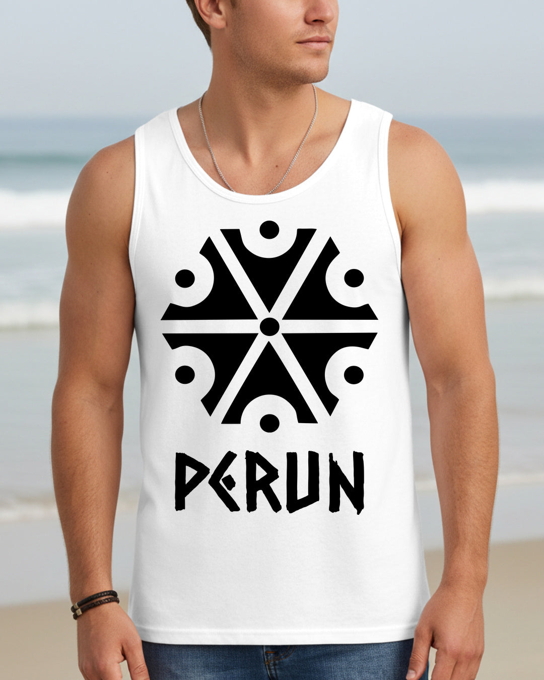 Perun Symbol — Biały