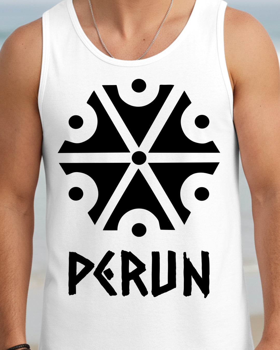 Perun Symbol — Biały